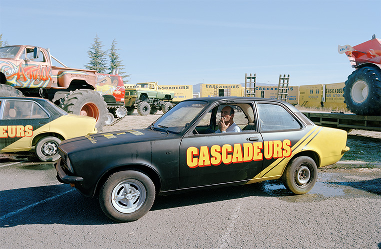 Smoking stuntman, from series ATLAS 2012